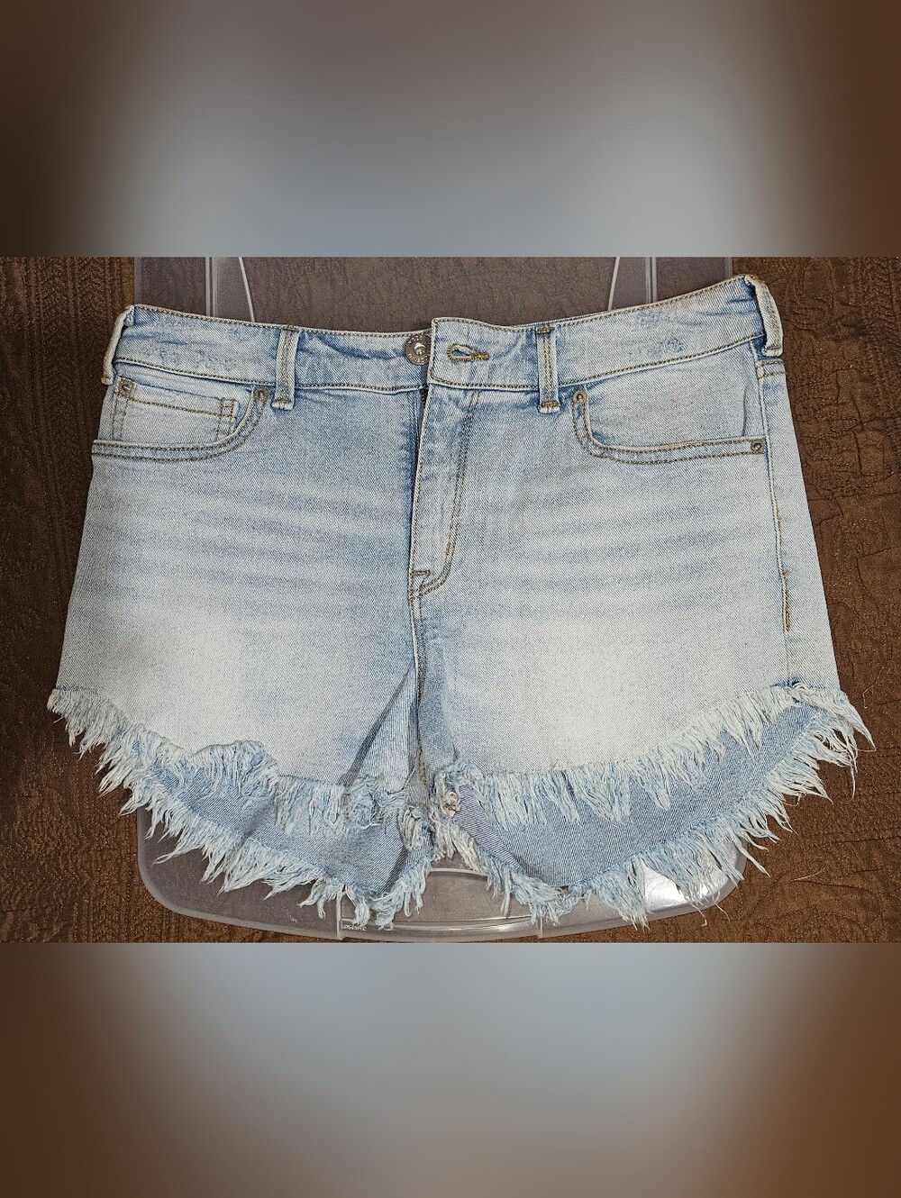 Natural Reflections Light Blue Denim Shorts sz 29/8